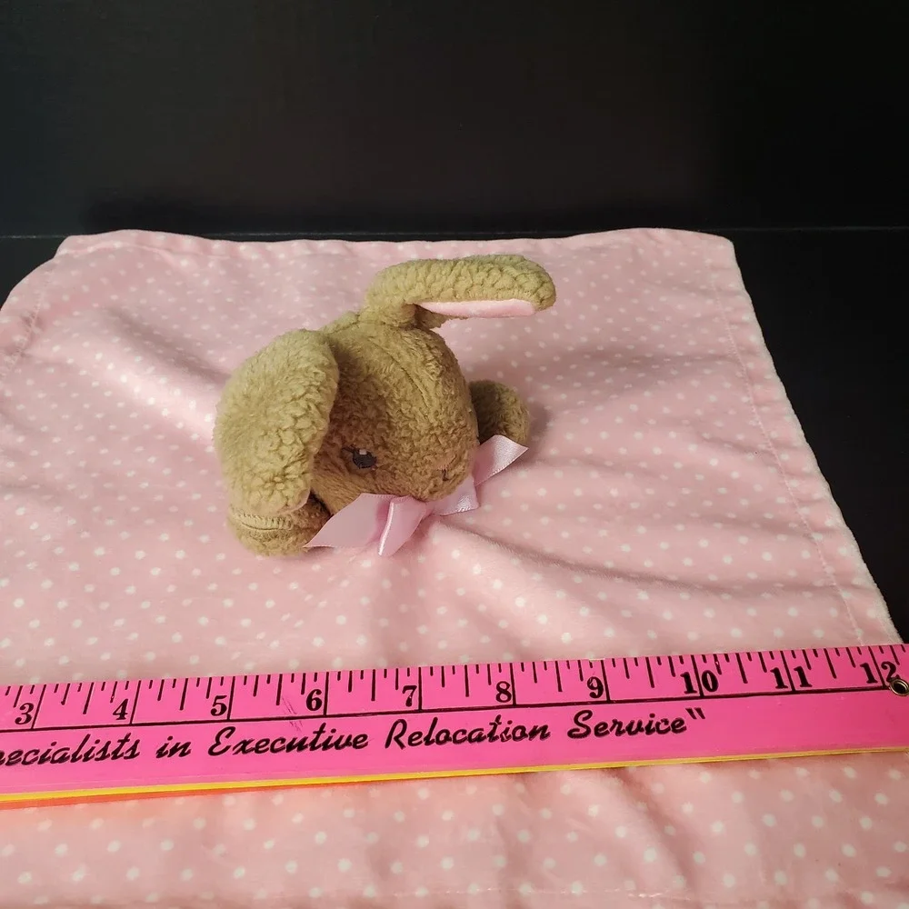 Way To Celebrate My First Easter Bunny Rabbit Pink Lovey White Polka‎ Dot Baby